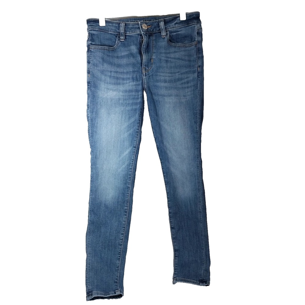 American Eagle Next Level Stretch Jegging W Sz 6 Short Denim Jeans READ